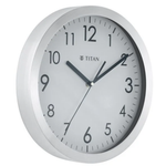 Titan Metallic White Dial Wall Clock NSW0006MA01A