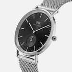 Daniel Wellington Classic Analog Black & Silver Men Watch DW00100711K