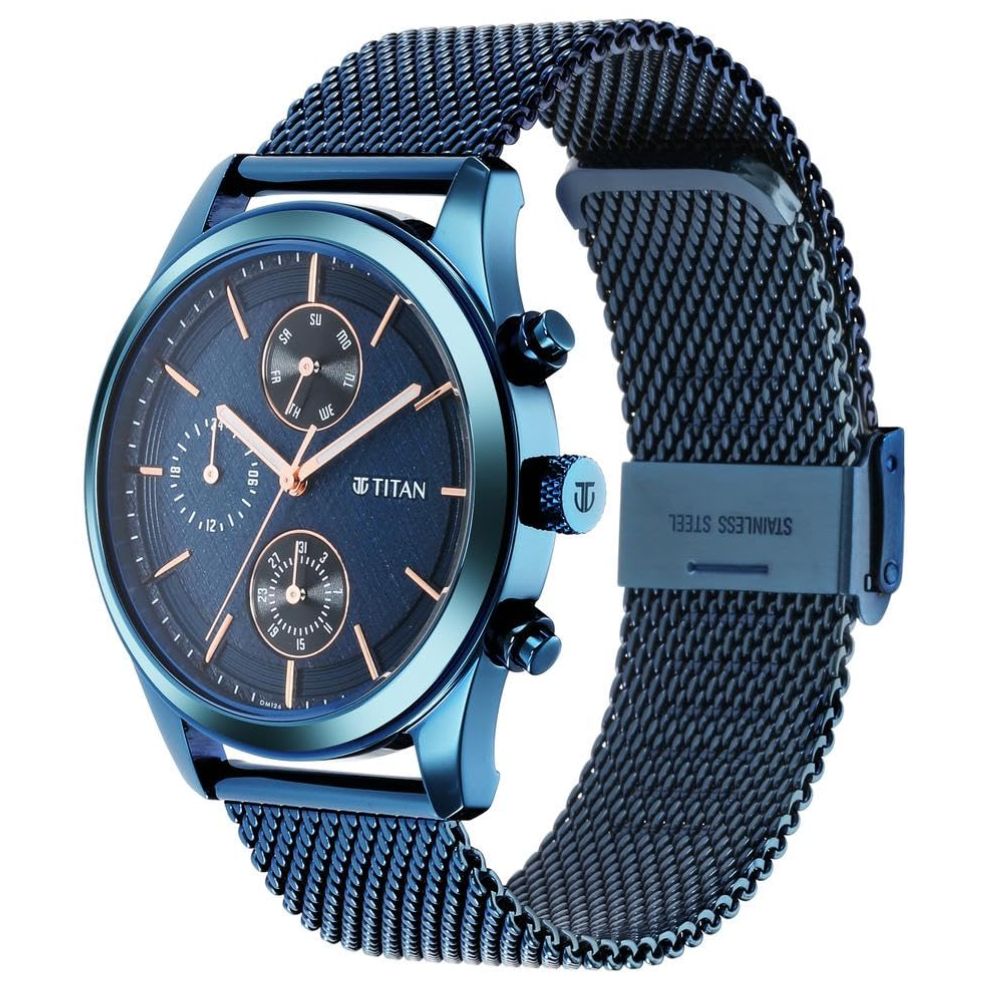 Titan Neo Splash Blue Men's Watch 1805QM02