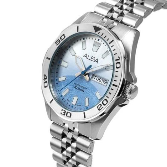 ALBA Planet Uranus Inspired Silver Men's Watch AV3587X1