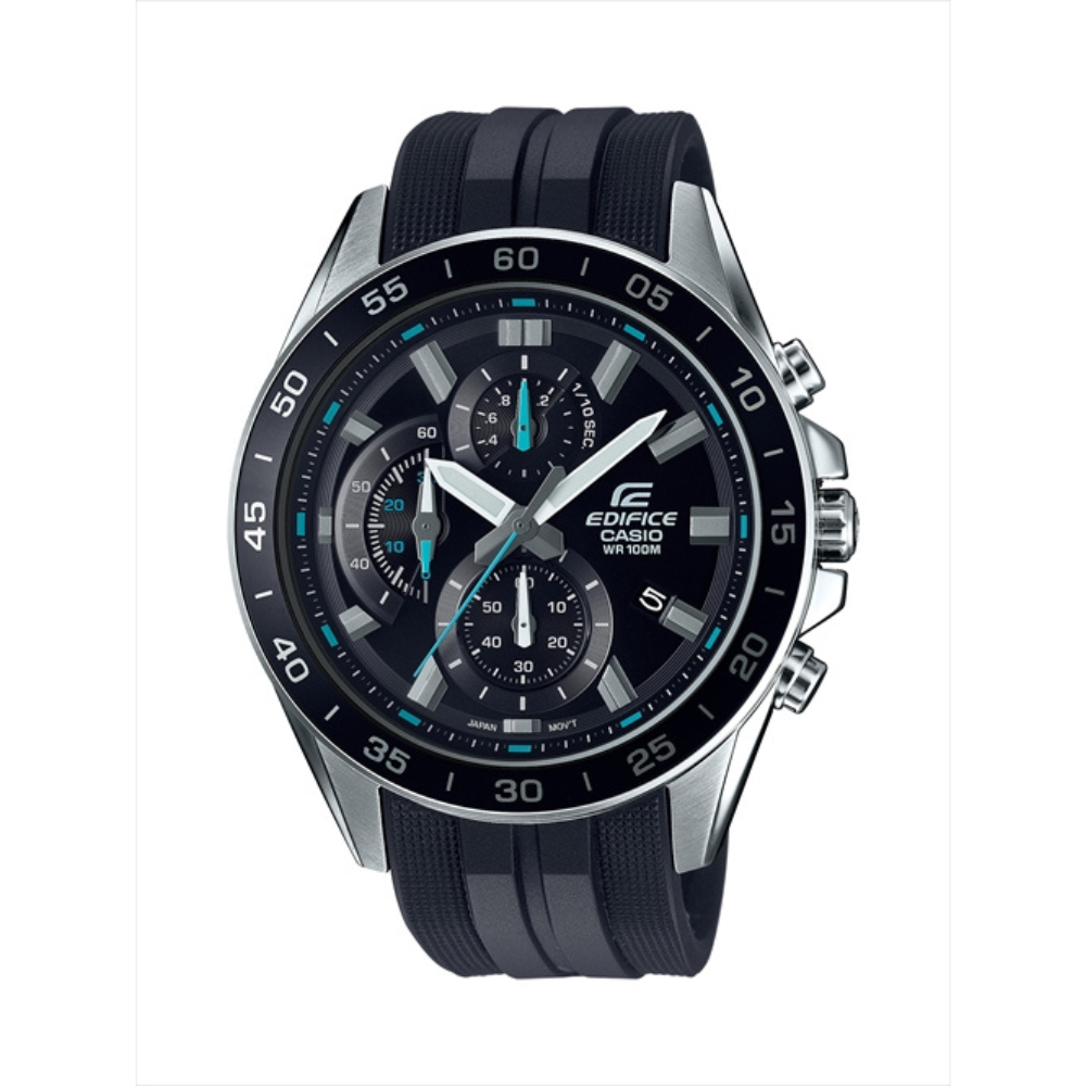 Casio Edifice Black Resin Strap Men's Watch EFV-550P-1AV | 10571130