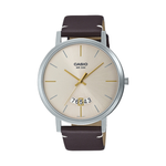 Casio Brown Leather Strap Men's Watch for MTP-B100L-9EV, MTP-B100RL-1EV | 10625947