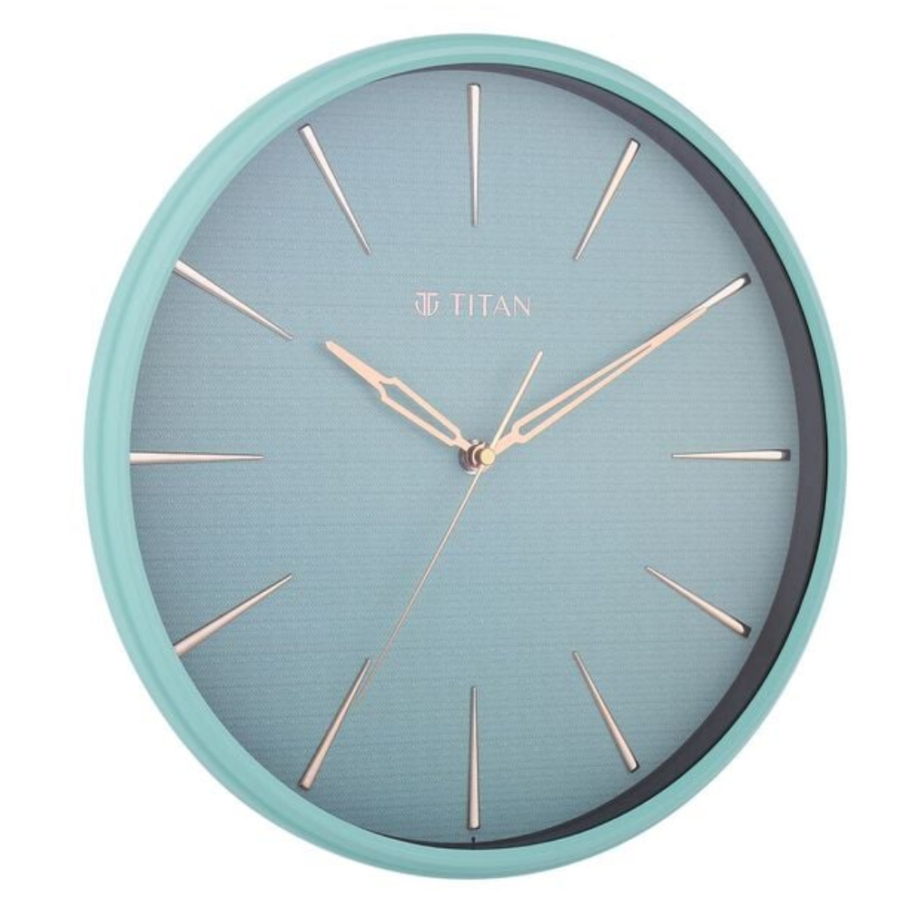 Titan Contemporary Peacock Green Dial Wall Clock NSW0013PA02