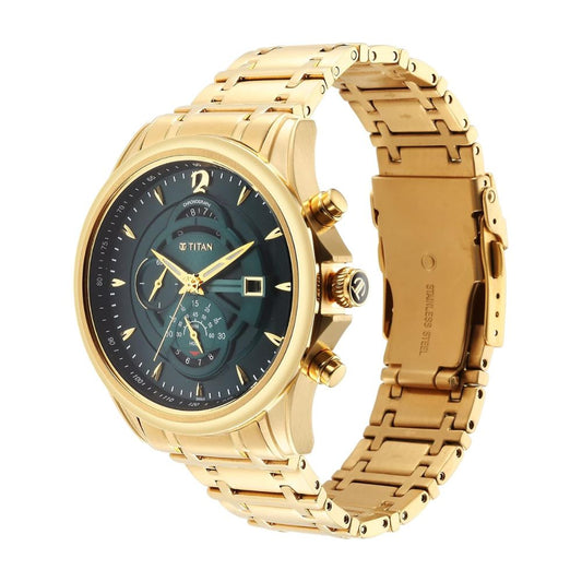 Titan Regalia Premium Forest Green Men's Watch 1830YM02