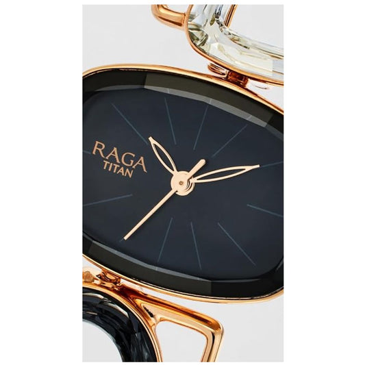 Titan Raga Facets Black Women's Watch 95118WM01