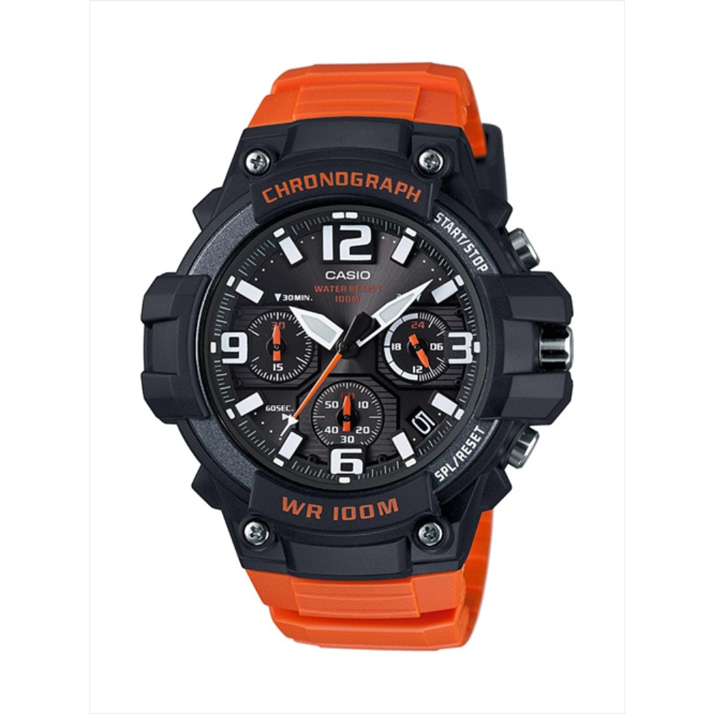 Casio Orange Resin Strap Men's Watch MCW-100H-4AV | 10526077