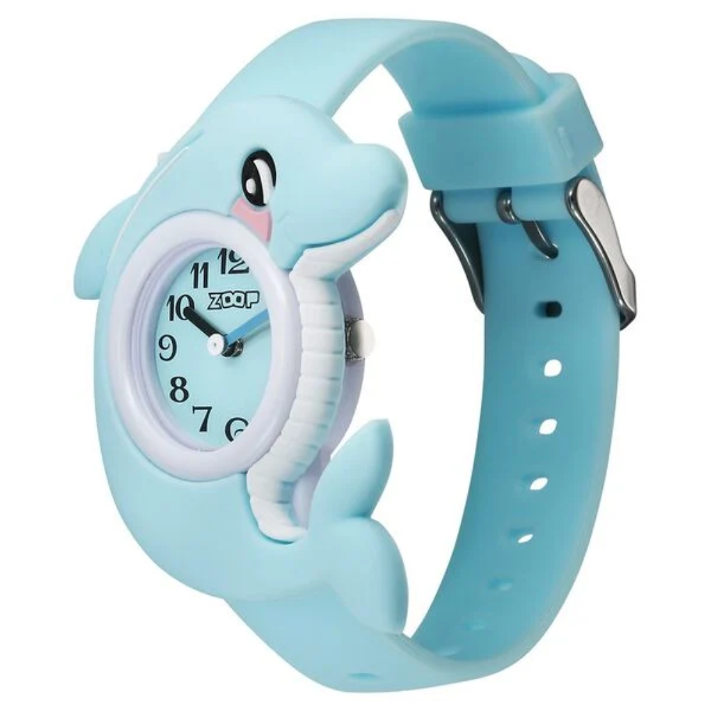 Zoop Dolphin Blue Dial Blue Strap Watch for Boys Girls Kids 26045PP01