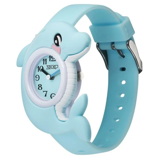 Zoop Dolphin Blue Dial Blue Strap Watch for Boys Girls Kids 26045PP01