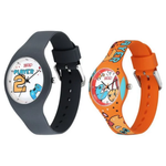 Titan Zoop Kids Watch White Dial Grey and Multicoloured Strap 2603116041PP01W