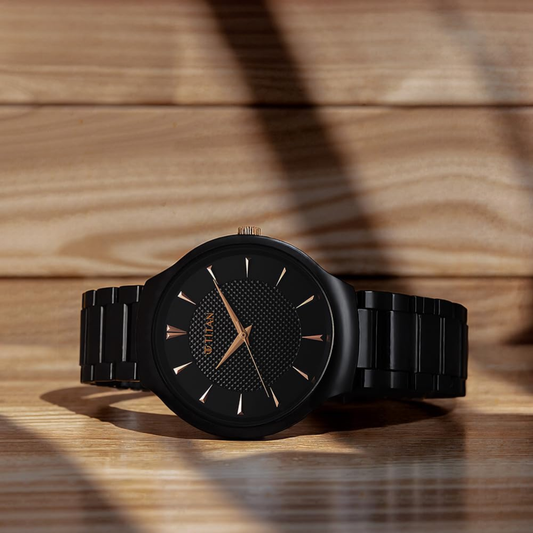 Titan Regalia Ceramics Black Dial Men's Ceramic Strap Watch 90014KC05