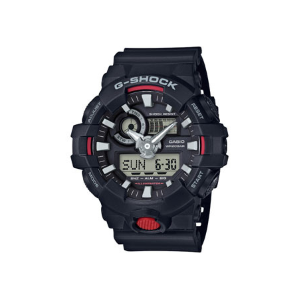Casio Black Resin Strap Men's Watch GA-700-1A, GA-700-1B, GA-700DC-1A | 10536683