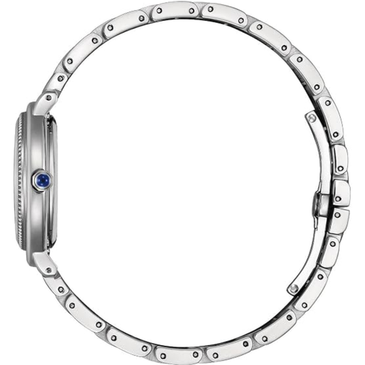 Citizen L Mother Of Pearl Dial Women's Quartz Analog Stainless Steel Watch EM1100-84D