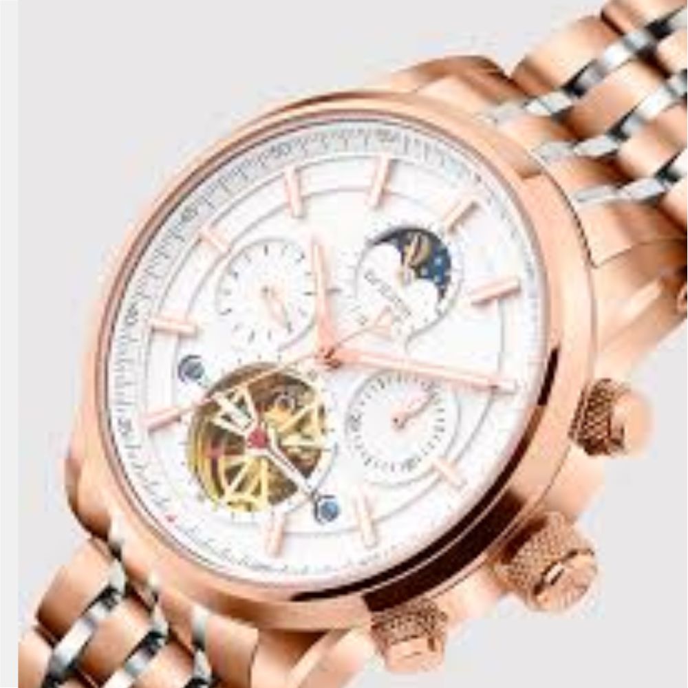 Britime Spencer Silver Rose Gold Men's Watch 454-M30303