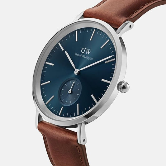 Daniel Wellington Classic Blue Brown Men Analog Watch DW00100709K