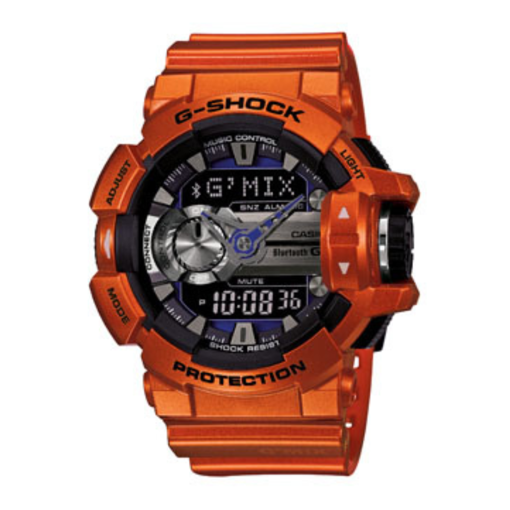 Casio orange resin strap men's Watch GBA-400-4B | 10488594
