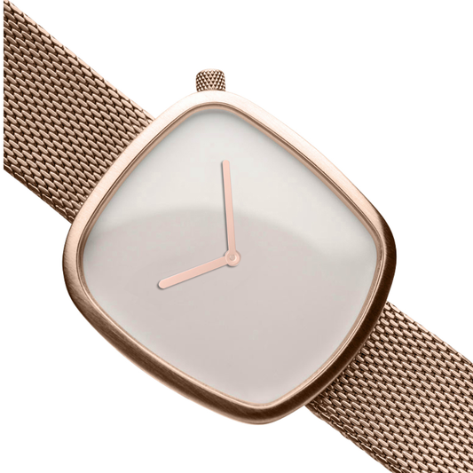 Bering Pebble White Dial Men’s Watch 18040-364