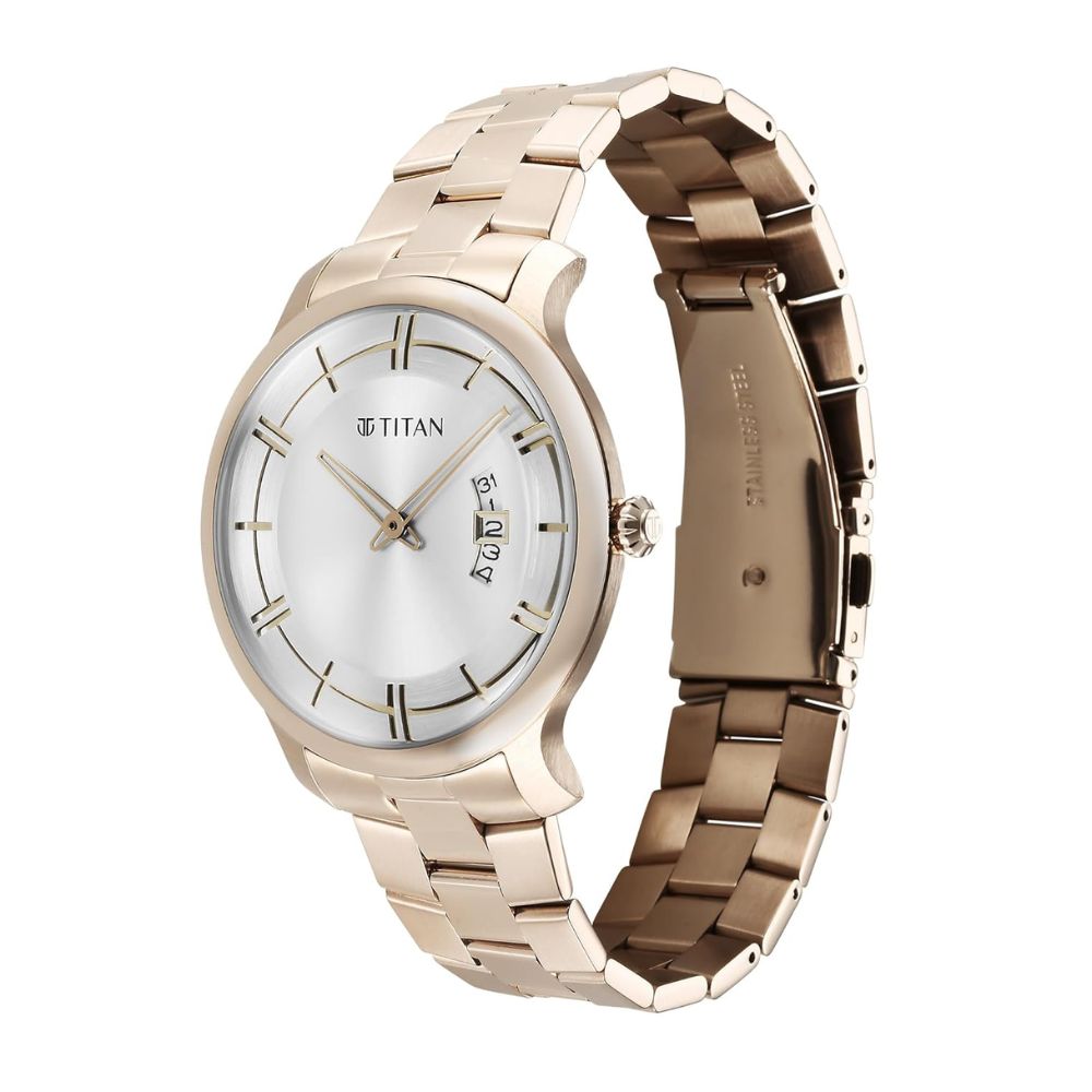 Titan Silver Dial Men's Watch 90170WM01