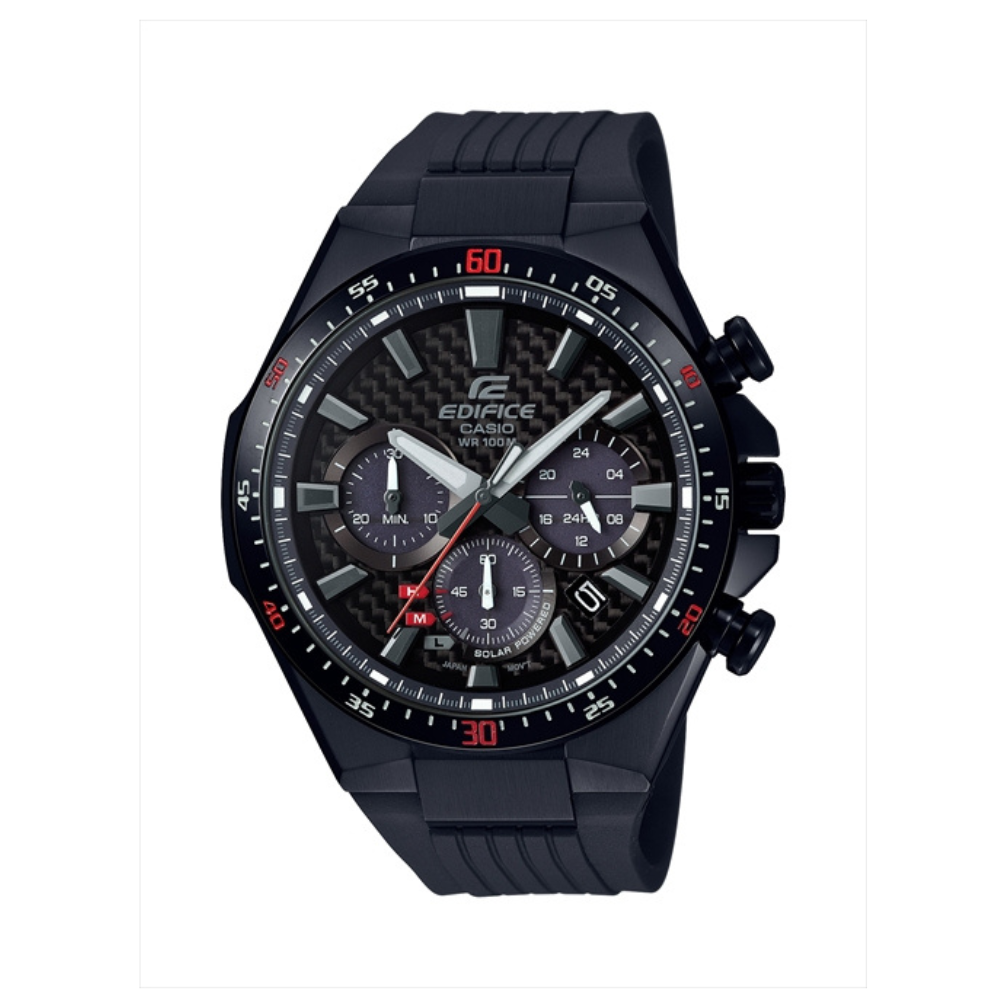 Casio Edifice Black Resin Strap Men's Watch for EQS-800CPB-1AV | 10559543