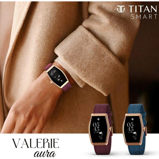 Titan Smartwatch Black Dial Women's Watch 95402WF02