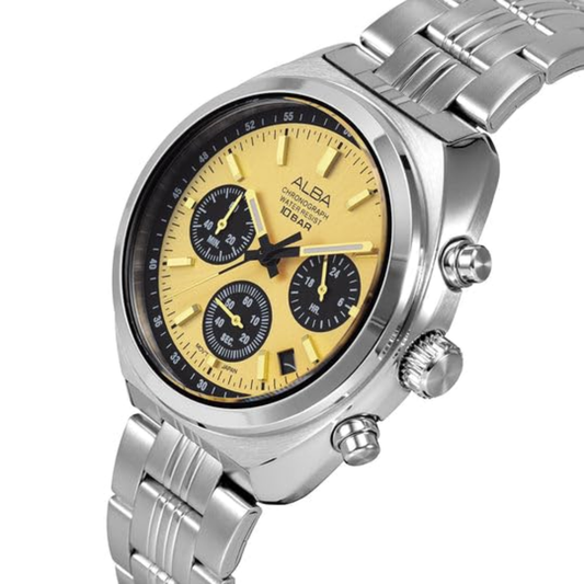 ALBA Gold Dial Men's Watch AT3K01X1