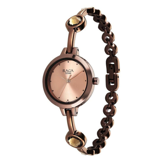 Titan Raga Viva Rose Gold Women's Watch 2576QM01