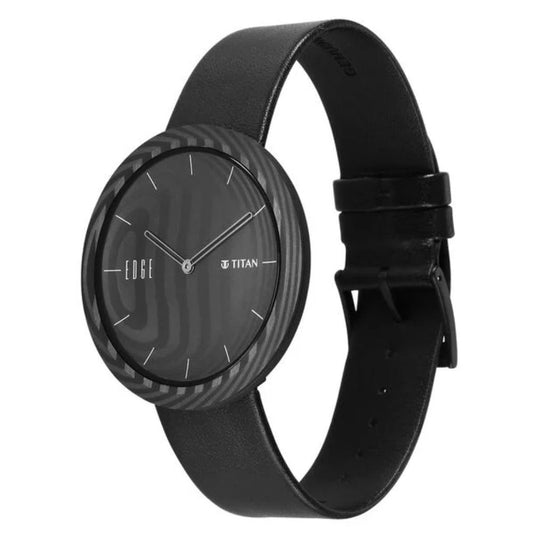 Titan Edge Carbon Fibre Black Unisex Watch 1881NL01