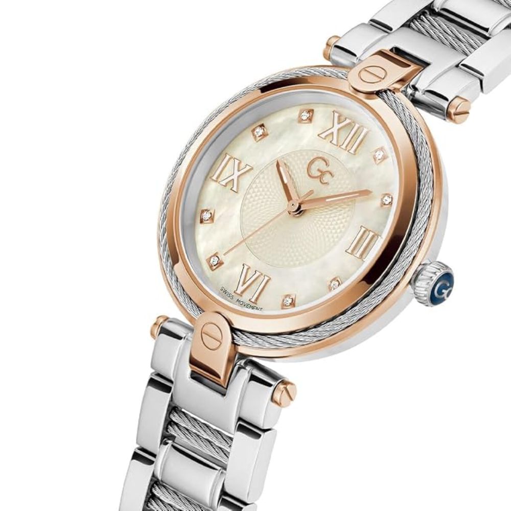 G.C. Round 37mm White Dial Women's Analog Watch Z15002L1MF