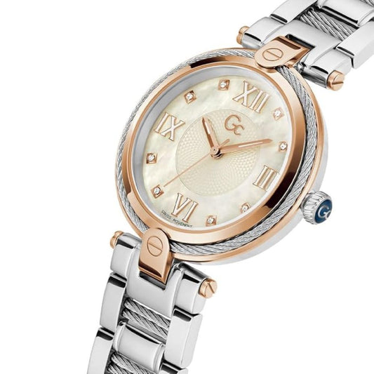 G.C. Round 37mm White Dial Women's Analog Watch Z15002L1MF
