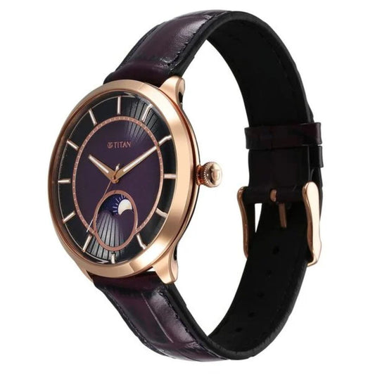 Titan Caelum Imperial Purple Women's Watch 10028WL01