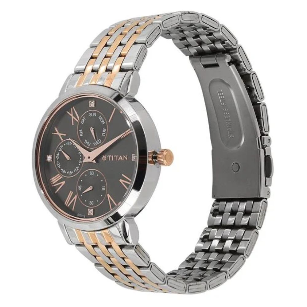 Titan Neo Grey Dial Women's Watch 2569KM03