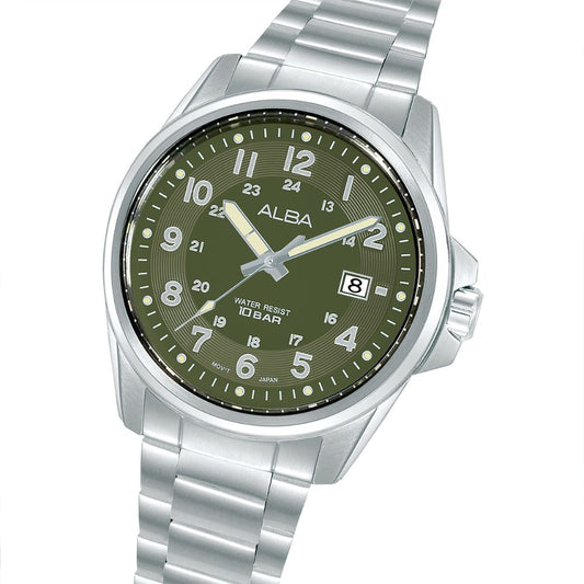 ALBA Green Dial Men's Watch AS9V99X1
