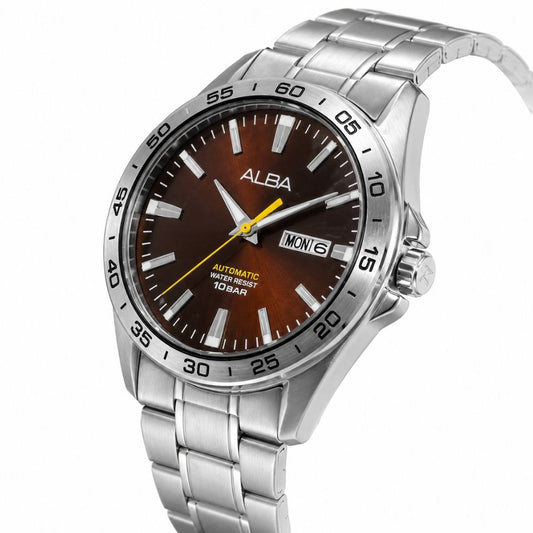 ALBA Mechanical Brown Dial Men's Watch AL4307X1