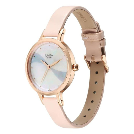 Titan Raga Power Pearls Mother of Pearl Women's Watch 2666WL04