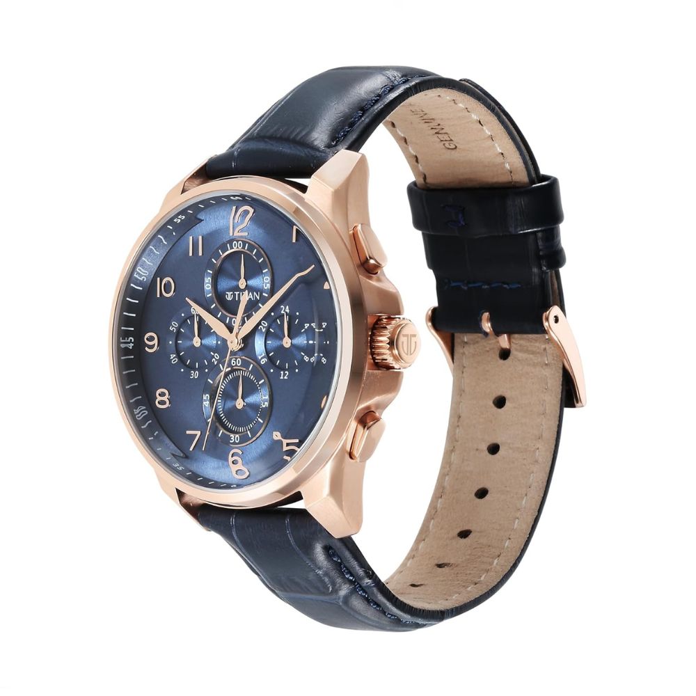 Titan Classic Midnight Blue Men's Watch 90169WL01