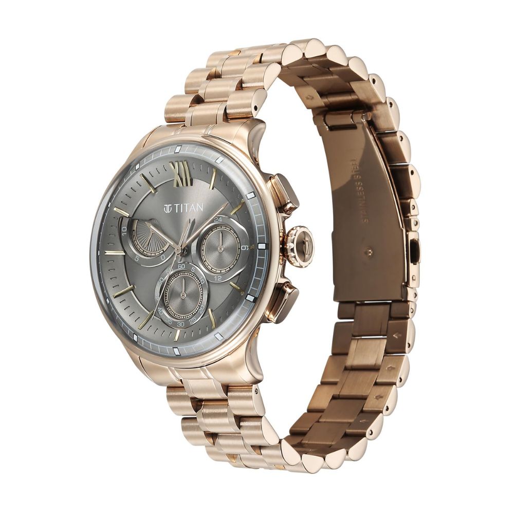 Titan Classique Carnation Gold Mens Watch 90218WM01