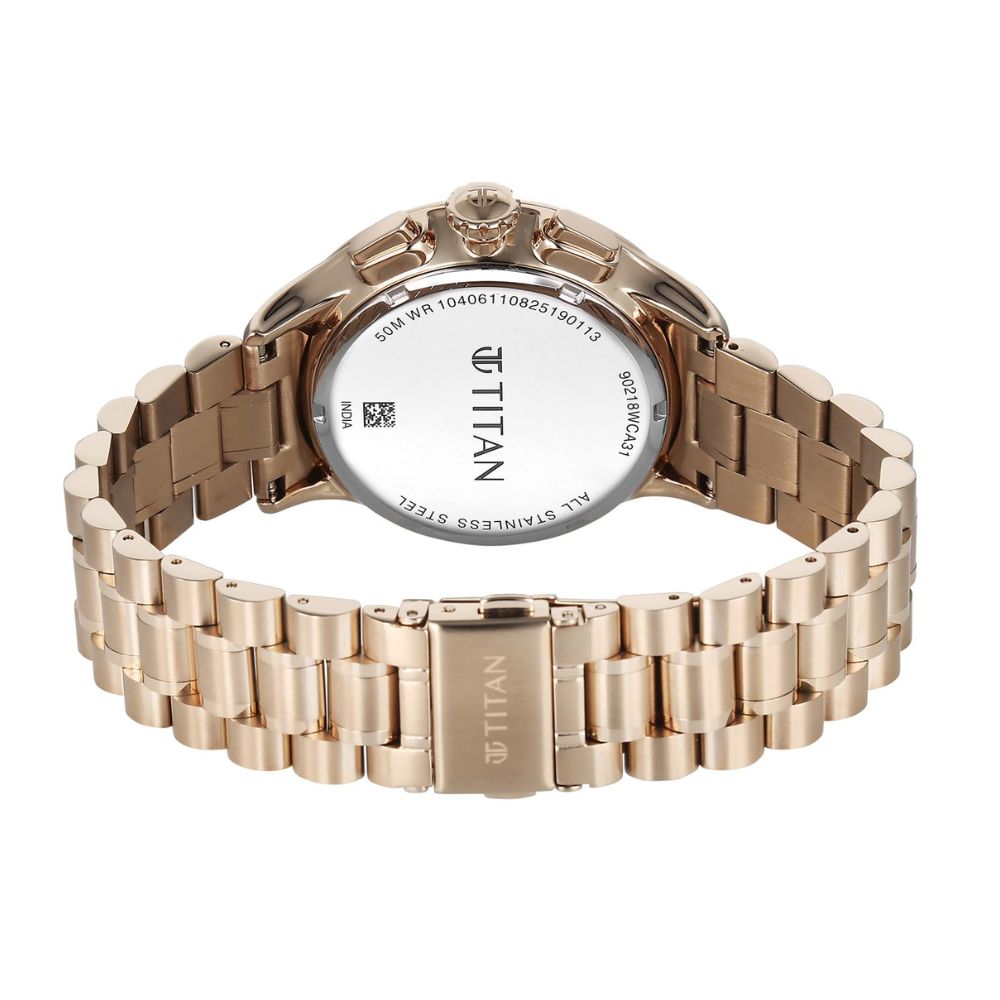 Titan Classique Carnation Gold Mens Watch 90218WM01