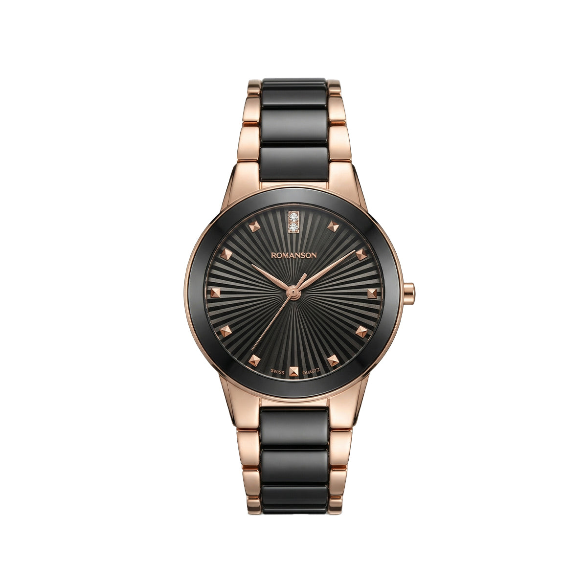 Romanson Gold Black Men Watch TM4236LLWBK