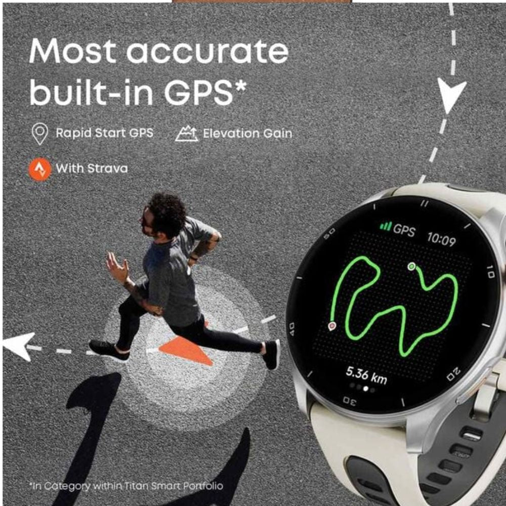 Titan Celestor Moonlight Edition Advanced GPS & Barometer AMOLED Display Mens Watch 90206AP03