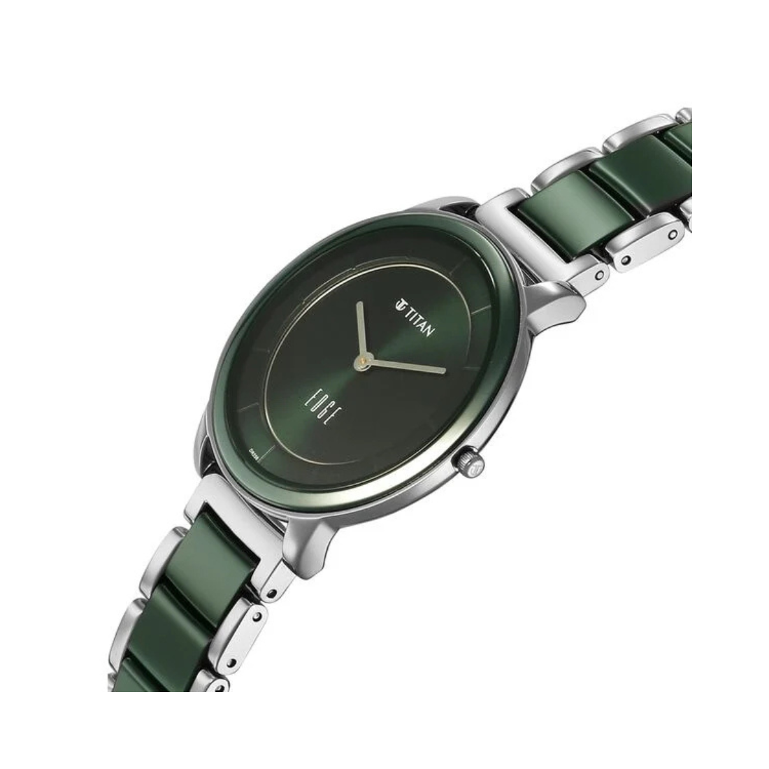 Titan Edge Melange Green Women's Watch 2777KD06