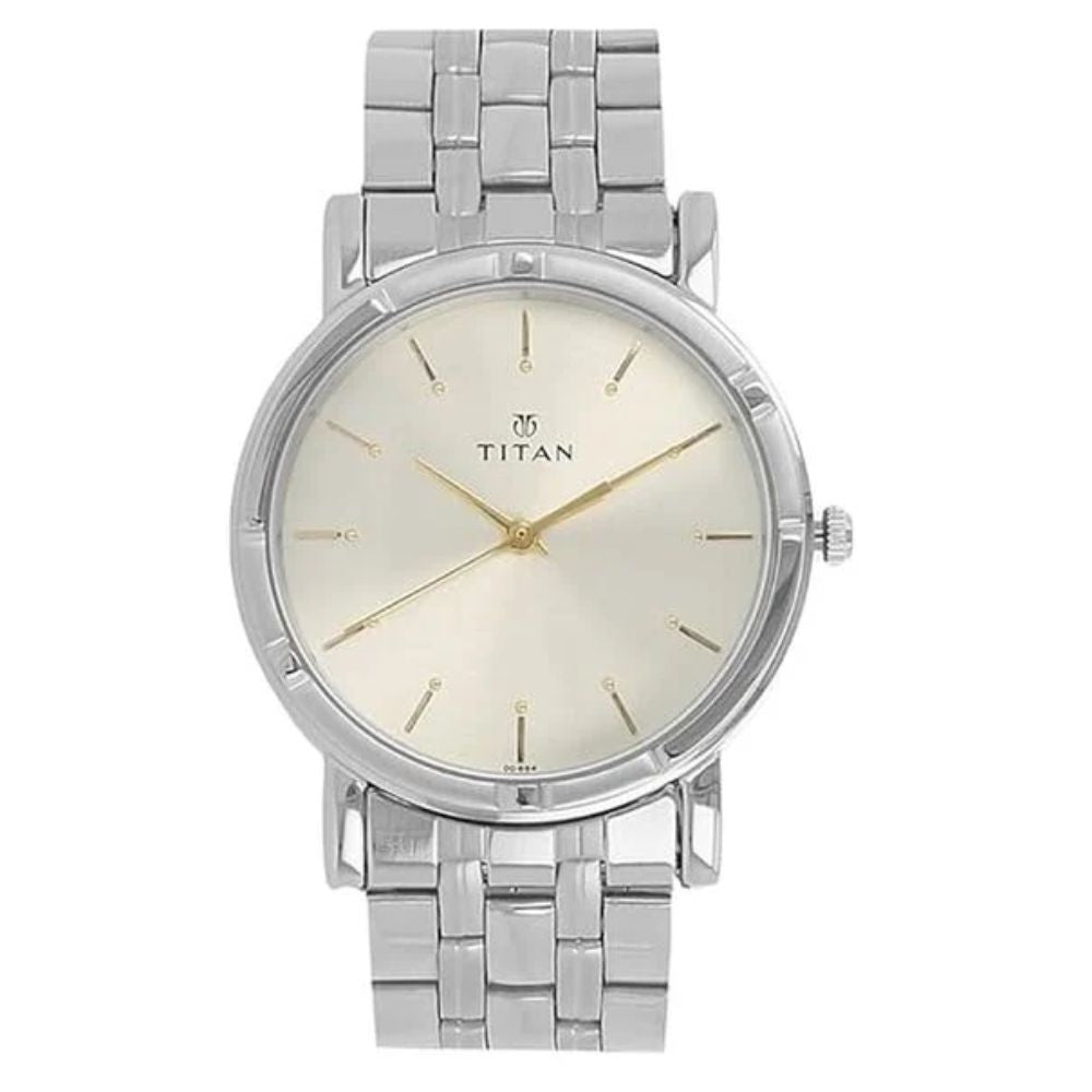Titan Karishma Silver Mens Watch 1639SM01