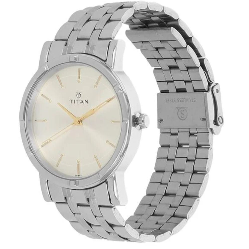 Titan Karishma Silver Mens Watch 1639SM01
