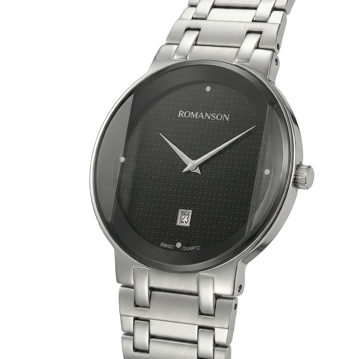 Romanson Classic Silver Men Watch TM5BF919MMWBK