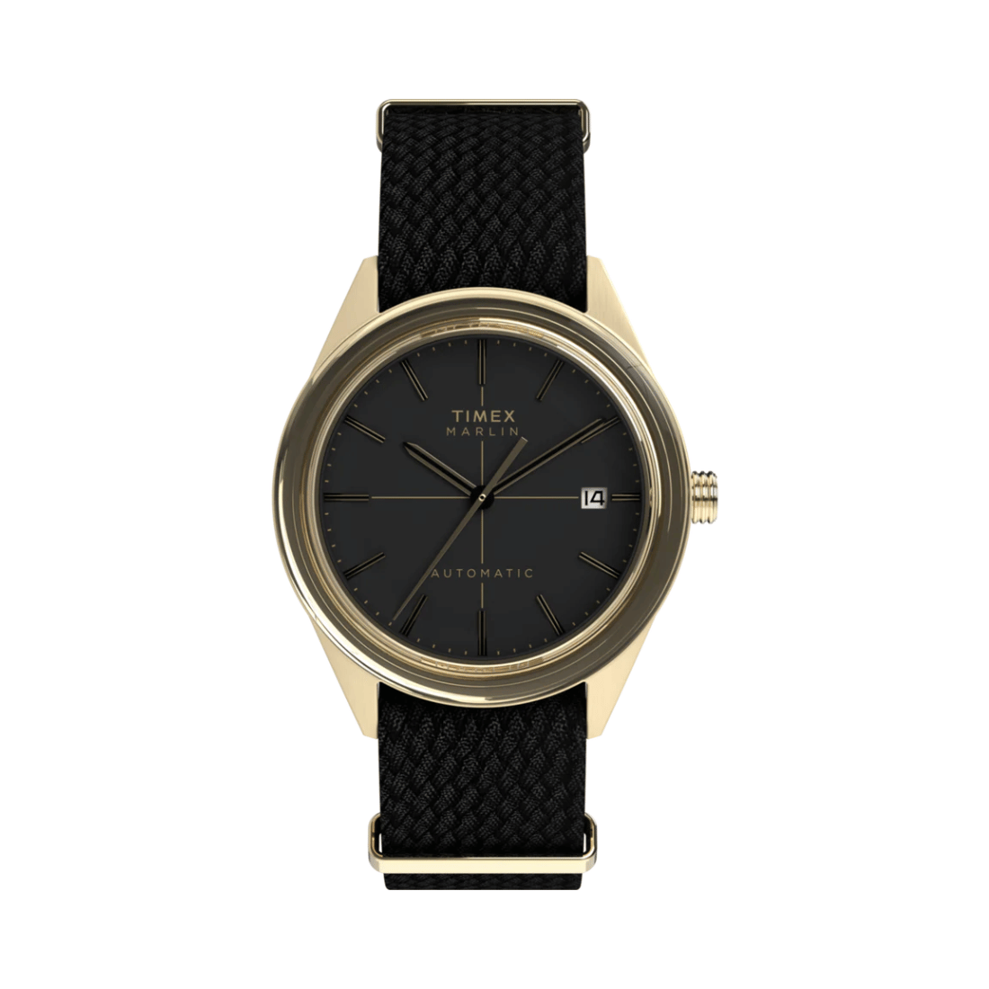Timex Marlin Jet Black Round Dial Men's Watch TW2Y24300UJ