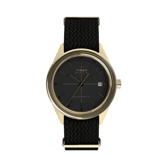 Timex Marlin Jet Black Round Dial Men's Watch TW2Y24300UJ