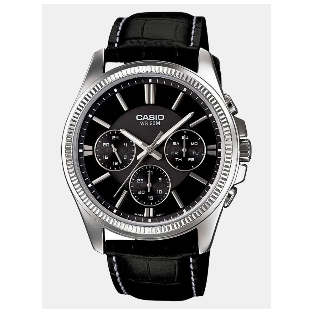 Casio Enticer Black Dial Men’s Watch – MTP-1375L-1AVDF (A838)