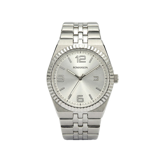 Romanson Classic Silver Men Watch TM6BS201MMWWH