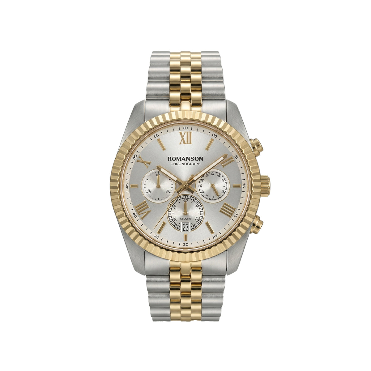 Romanson Quartz White Dial Men's Watch TM6A28HMCWH