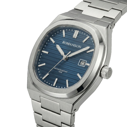 Romanson Classic Silver Unisex Watch TM6BS008MXWNAVY