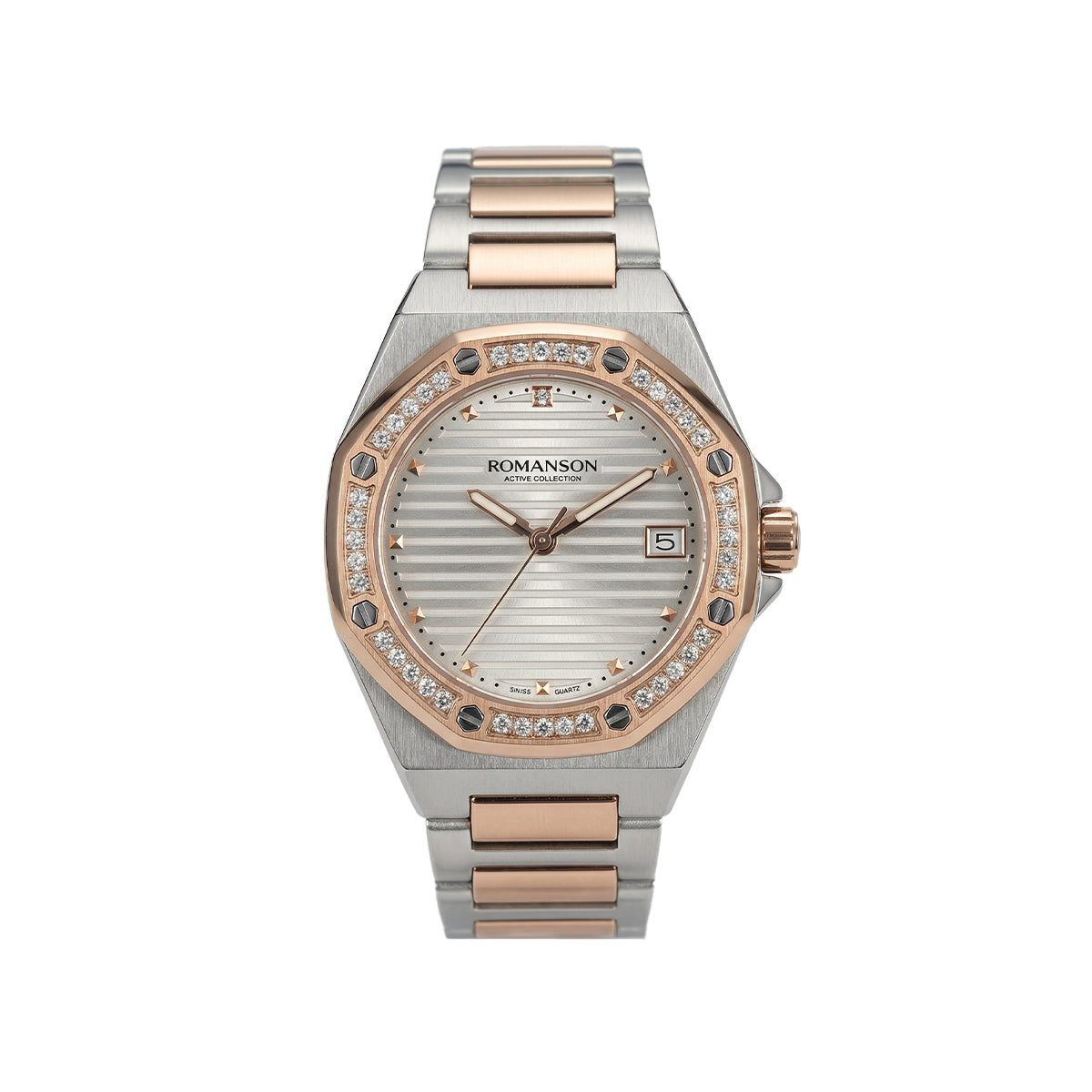 Romanson Classic Silver & Gold Women Watch RM5BS003QLJWH