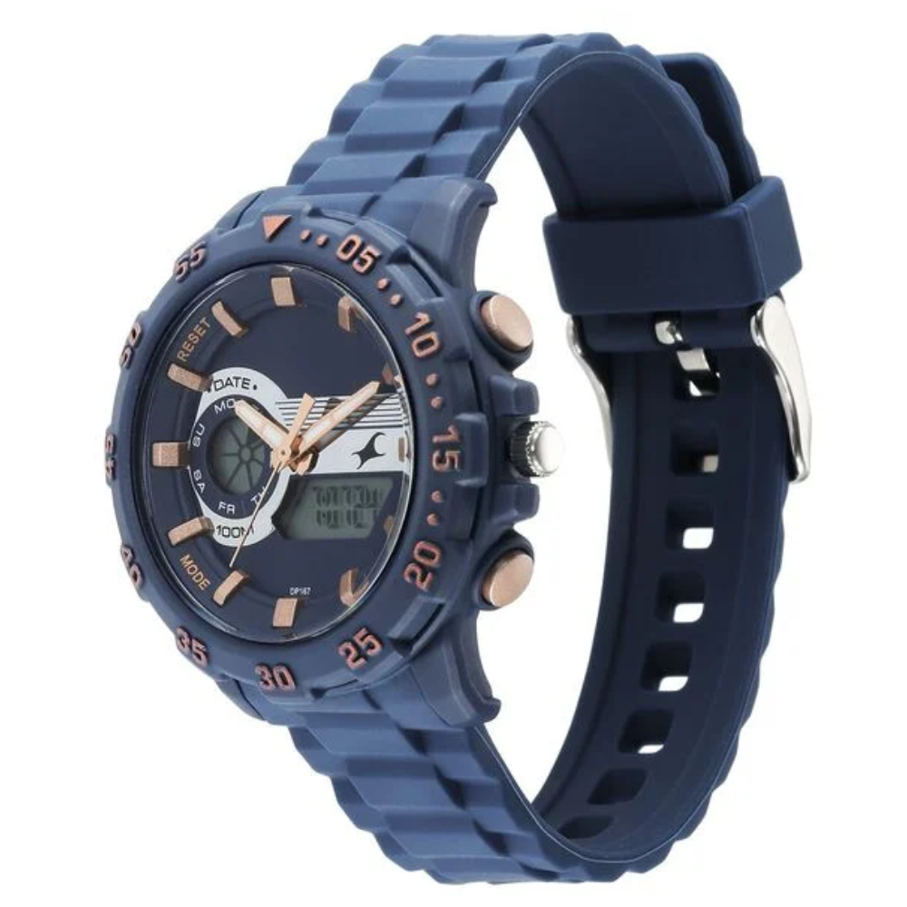Fastrack Street line Blue Dial Girls Watch 68029PP03